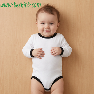 Combinaison en coton pour enfants, unisexe, nouveau-né, tout-petit, fabrication directe d'usine, faible MOQ, vente en gros, fabricant OEM - Product Image 3