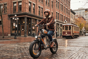 Vélo Électrique Hybride Rétro EMTB 48V pour Route, Tout-Terrain et Montagne, Modèle EG-B500, avec Pneus Larges, Moteur Brushless 500W et Batterie Lithium – Expédition depuis l'Entrepôt Américain - Product Image 2