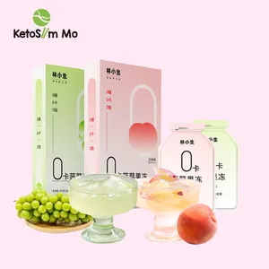 New Hot 0 Fat Sugar Konjac Peach Grape Flavors Pudding Fruity Fruits Jello Jelli Jelly