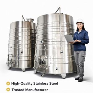 Stainless Steel Sloping Flat Bottom Red <b>Wine</b> Fermentation Tanks 5000L Cooling System With Capacities up to 10000L - Product Image 3