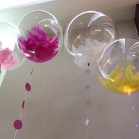 Tyingbobo — ballon gonflable transparent réutilisable, 18 pouces, set de ballons led pour anniversaire