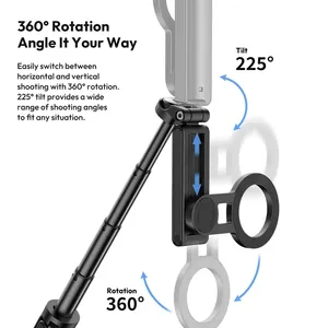 Trípode Magnético para Teléfono, Soporte Inalámbrico para Teléfono, Palo Selfie, Trípode de Escritorio para iPhone 12 13 14 15 16 Pro <span class=keywords><strong>Max</strong></span>, Soporte para Teléfono Samsung - Product Image 2