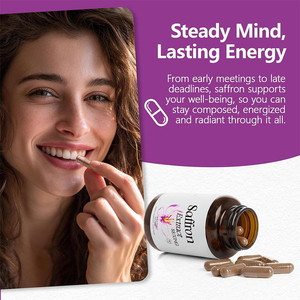 Cápsulas de Extracto de Azafrán, Suplemento Dietético Herbal para la Salud y el Bienestar, Aumenta la Energía, Refuerza el Sistema Inmunitario, Favorece el Sueño, Nootrópicos, Multivitaminas, OEM - Product Image 2