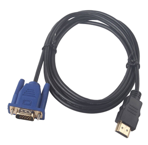 Kabel Adaptor Audio, Kabel Adaptor Audio 1.8 <span class=keywords><strong>M</strong></span> HD MI Ke VGA 1080P HD dengan - Product Image 1