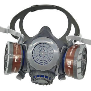 CNSTRONG OEM ODM रासायनिक सुरक्षात्मक मुखौटा सुरक्षा डबल फिल्टर निर्माता चेहरा गैस मास्क - Product Image 5