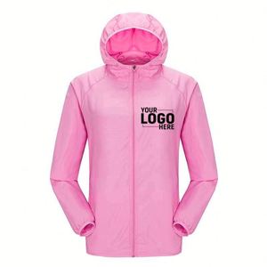Wholesale Custom Logo Outdoor Windbreaker, Promotional 100% Polyester Sun Protection Waterproof <b>Jacket</b> - Product Image 1