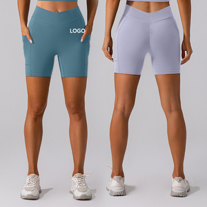 XW-KW281 yeni tasarım şeftali kalçalar sıkı çalışan Fitness egzersiz Yoga ezme popo şort Fitness şortu - Product Image 1