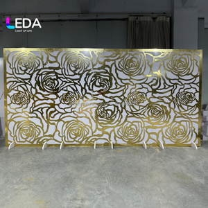 ฉากหลังงานแต่งงาน โรงแรม เฟอร์นิเจอร์เชิงพาณิชย์ รุ่น LEDA โมเดิร์น คุณภาพสูง สีทองโรสโกลด์ - Product Image 2