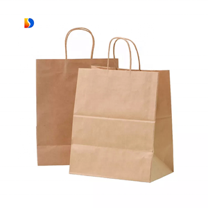 תיק נייר קראפט מודפס מותאם אישית עבור מזון לקחת-משם אישית עם לוגו - Product Image 6