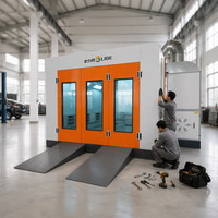 Cabine de peinture automobile à bonne étanchéité, installation facile pour usage en atelier, fourniture directe d'usine pour entreprises de cabines de peinture