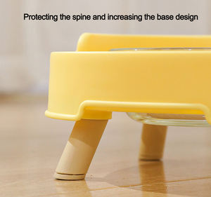 Novo estilo pé alto vazamento prova Pet Products Food Water Designer Cat Bowl Cat Alimentador Tigelas - Product Image 4