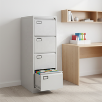 Armoire de classement de bureau en acier Zhaoxin avec 2/3/4 tiroirs, verrouillable, ignifuge, design mobile, armoire de rangement métallique moderne