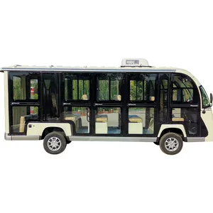 カスタマイズされたシャトルバスビーモーター完全密閉型観光バスメーカー14人乗り観光バスカー