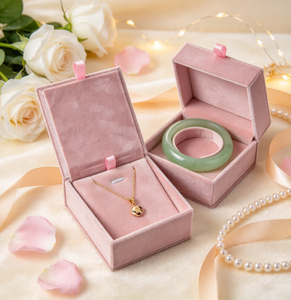 Caja de Almacenamiento de Joyas, Exquisita Caja de Joyería de Terciopelo Rosa para Pulseras, Venta al por Mayor de Cajas de Joyería Personalizadas - Product Image 2