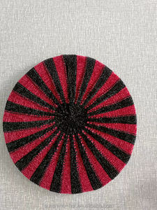 Nouveau béret en tricot élastique bicolore de qualité israélienne, béret chaud d'hiver pour femmes, bérets tie-dye israéliens pour filles - Product Image 4