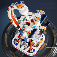 Globe Blocs de Construction en Plastique pour Enfants la Terre Jouet d'Assemblage Éducatif Briques de Construction Série Créative avec Jouets Lumineux
