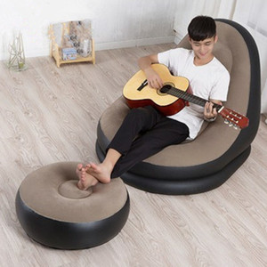 Sofá inflable plegable con bomba eléctrica, muebles de sofá - Product Image 2