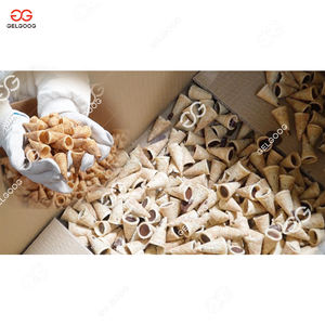Fabricant de machines à cônes à glace miniatures en forme de gaufre, de type industriel automatisé, à gaz, pour la fabrication de cônes à glace roulés, de taille mini, pour les bouchées de glace - Product Image 6