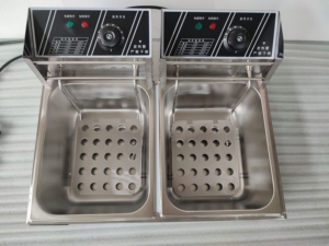 <span class=keywords><strong>Freidora</strong></span> eléctrica comercial con 2 tanques, 2 cestas, 6 litros - Product Image 3
