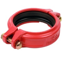 Conector de Junção de Ferro Dúctil Galvanizado com Revestimento Epóxi Vermelho Grau Industrial UL FM para Rede de Sprinklers de Incêndio