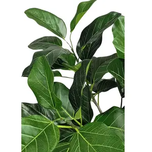 OH ARTS - Bonsái Artificial Grande de Ficus Lyrata, Plástico con Certificación UV, Césped Artificial para Exteriores, Diseño Tropical para Bodas y Hoteles - Product Image 5