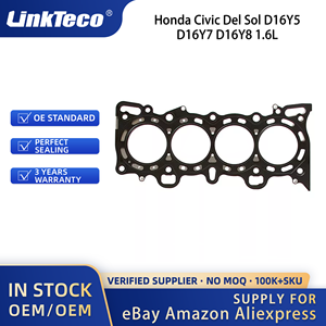 ชุดปะเก็นฝาสูบ Linkteco แบบ MLS สำหรับรถยนต์ฮอนด้า ซีวิค เดลโซล เครื่องยนต์ D16Y5 D16Y7 <span class=keywords><strong>D16Y8</strong></span> 1.6 ลิตร L4 เบนซิน SOHC ปี 1996-2000 รุ่น HS9915PT1 06110PDFE00 52166200 - Product Image 3