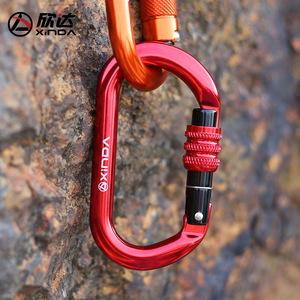 Xinda O Type Screw Lock Carabiner Aluminum Alloy 61x112mm Outdoor Climbing Safety <b>Equipment</b> - Product Image 1