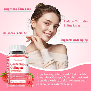 Suplemen Kesehatan Antioksidan Rasa Khusus Pemutih Kulit 2000mg L-Glutathione dan Kolagen Gummies Dengan Vitamin C E untuk Wanita - Product Image 4