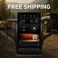 Pour Jeep Grand Cherokee 2014 2021 Écran de lecteur DVD radio 12,95 pouces Snapdragon665 Grand écran Kit de navigation audio HD
