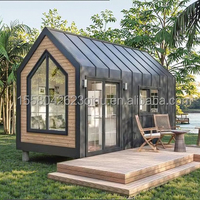 Casa Móvil Prefabricada Moderna CE de 20 pies, Casas Contenedor Prefabricadas Impermeables, Diseño en A, Viviendas Modulares Familiares, Edificio de Oficinas