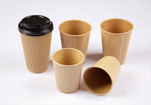 特注PEコーティング紙コーヒーカップふた80mm 90mm紙カップフラットドリンク用 - Product Image 3