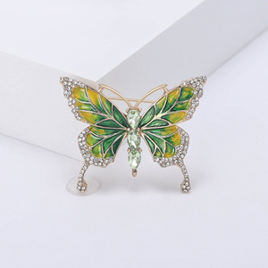 Broche Papillon Personnalisée, Design Tendance, Accessoire de Vêtement Élégant, Goutte d'Huile, Alliage Plaqué Or, pour Femme, Mariage, Fiançailles - Product Image 2