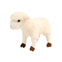 Nouveau lever du soleil sur mesure mignon doux en peluche Simulation mouton/chèvre porte-clés petite peluche Animal sauvage poupée PP coton maille OPP sac