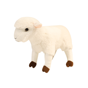 Nouveau lever du soleil sur mesure mignon doux en peluche Simulation mouton/chèvre porte-clés petite peluche Animal sauvage poupée PP coton maille OPP sac - Product Image 1
