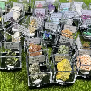 High Quality Healing Crystal Raw Stone Mix Material Specimen Box Mineral Ornament For Decoration