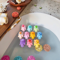 Boules de sel de bain Vegan Fizzy Spa Relax Bubble Tortue Cadeau Jouets pour animaux Bulles d'huile essentielle de bain Sel Tortue Boules de bain