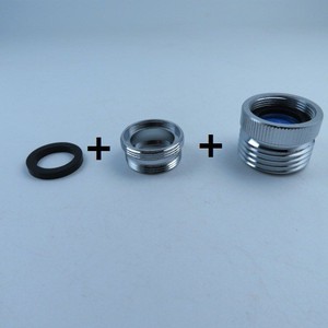 Copper Faucet To Garden Hose Adapter With Aerator Threaded Connection For Bulk Hose Use - Product Image 1