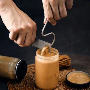 Stainless Steel Peanut Butter Stirrer Food Grade <b>Jam</b> Butter Mixing Tool Hand Mixer <b>for</b> Kitchen <b>Jar</b> Use - Product Image 1