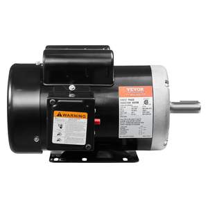 Motor eléctrico Vevor de 5Hp, 230V, 3450Rpm, monofásico, con soporte de base para compresor de aire. - Product Image 1