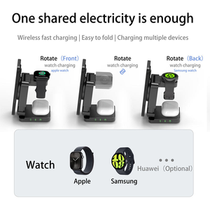 3 in 1 Wireless <strong>Charger</strong> for Car Foldable Magnetic Pad 10W/15W Fast Charge <strong>Universal</strong> Compatibility Wireless <strong>Charger</strong> for Car - Product Image 2