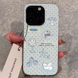เคสแข็งลายจุดรูปแมวนางฟ้าสองชั้นกันตกเหมาะสำหรับ <span class=keywords><strong>iPhone</strong></span> 17 16 15 <span class=keywords><strong>Pro</strong></span> เคสแข็ง <span class=keywords><strong>Max13</strong></span> - Product Image 2