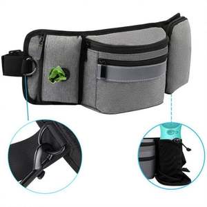 Outdoors Latest Hands Free Dual Padded <b>Dog</b> Leash Zipper <b>Pouch</b> Pet <b>Training</b> Bag Walking Running Pet <b>Training</b> Food Waist Bag - Product Image 5
