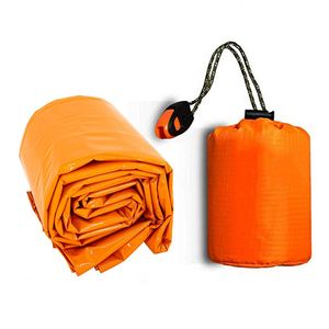 Kit de survie en plein air pour adultes, camping, sac de couchage d'urgence en feuille de Mylar thermique, style momie, enveloppe, hiver, 3 saisons - Product Image 1