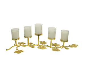 Portavelas de Metal para sala de estar, candelabros de nuevo diseño de lujo, vajilla, artículo de uso, decoración moderna para el hogar decorativa - Product Image 2