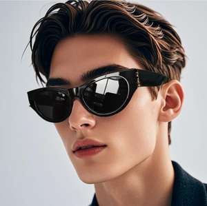 Kacamata <span class=keywords><strong>Oval</strong></span> Berkualitas Tinggi Buatan Khusus dari Cangkang Kura-kura, Kacamata Elips dari Asetat Biodegradable, Model Mata Kucing LSM945 - Product Image 2