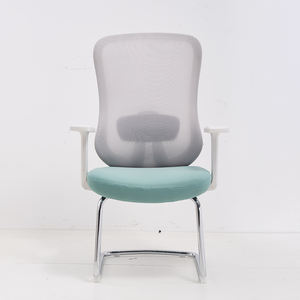 Reposabrazos fijo directo de fábrica con respaldo de malla con soporte de madera, asiento de tela, silla de oficina opcional - Product Image 1