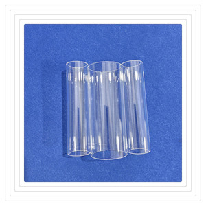 Высококачественная труба <span class=keywords><strong>Pyrex</strong></span> прозрачная боросиликатная прозрачная индивидуальная фурнитура из чистого кварца - Product Image 1