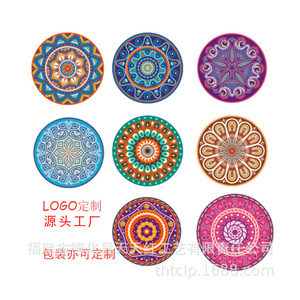 Posavasos de cerámica Thtclp, redondo, de porcelana blanca, con impresión digital, duradero, aislante del calor, estilo nórdico, patrón Th0156 - Product Image 4