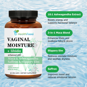 Cápsulas de Humedad Femenina de Marca Privada, Fórmula con Maca, Ashwagandha y Azafrán para un Confort Natural y Equilibrio Emocional - Product Image 4