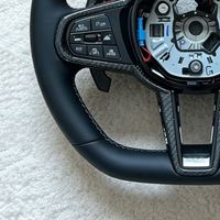 Volant en cuir avec palettes en fibre de carbone et touches rouges M1 M2 pour BMW M3 M4 M5 G05 X5 G06 X6 G20 G22 G26 G30 G31 G32 G36 G38 G80